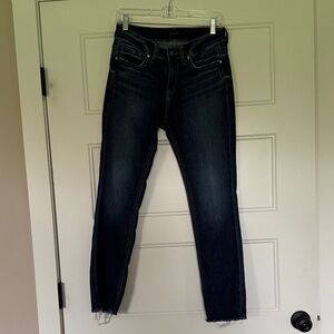 Silver Jeans Suki Straight Dark Indigo Skinny Jeans